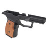 Sharps Bros P365 Series Grip Module - Fits Sig P365/XL/X/X Macro with No Manual Safety, Anodized Black Finish, Includes Brazilian Cherry Grip Panels