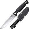 Cold Steel Razor Tek Fixed Blade Knife - 4" 4116 Satin Clip Point, Black GFN Handles, Secure-Ex Sheath - FX-4RZR