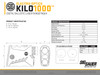 Sig Sauer KILO1000 5x20mm Rangefinder Monocular - SOK10001