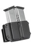 Mission First Tactical Double Mag Pouch Black - Black Kydex, Fits Glock 48, Sig P365, Springfield Armory 9/40