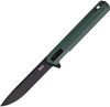 Tekto Knives F2 Bravo Flipper Knife - 3.25 D2 Black Blade,  OD Green G10 with Black Titanium Accents