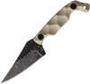 Stroup Knives Mini Mod 1 Fixed Blade - 3" 1095HC Blade, Tan Sculpted G10 Handles, Kydex Sheath