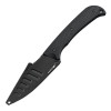 Hogue Extrak Fixed Blade Knife - 3.3" CPM-M4 Black Cerakote Clip Point, Black G10 Handles, Kydex Sheath - 35869