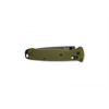 Benchmade Bailout AXIS Folding Knife - 3.38" CPM-M4 Gray Cerakote Tanto Combo Blade, Woodland Green Aluminum Handles - 537SGY-1