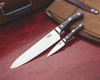 Fallkniven CMT Chefs Alpha 8" Chef's Knife -  7.75" Laminate Cobalt Steel Edge, Maroon Micarta Handles