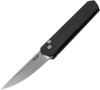 Boker Plus / Pro-Tech Burnley Kwaiken Compact AUTO Folding Knife - 3" 154CM Stonewashed Blade, Black Aluminum Handles - 01BO254