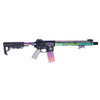 Guntec USA Ultralight Series Skeletonized Enhanced AR-15 Trigger Guard - Gloss Rainbow PVD Finish