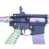 Guntec USA Ultralight Series Skeletonized Enhanced AR-15 Trigger Guard - Matte Rainbow PVD Finish