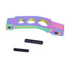 Guntec USA Ultralight Series Skeletonized Enhanced AR-15 Trigger Guard - Matte Rainbow PVD Finish