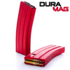 DURAMAG DuraMag Speed 223 Remington/556NATO Red Magazine - 30 Rounds, Fits AR15, Black AGF Anti-tilt Follower, Aluminum, Red