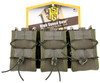 High Speed Gear 45TA00OD TACO Shingle Triple Mag Pouch - Molle, Fits Most Rifle Magazines, Hybrid Kydex and Nylon, OD Green