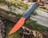 Benchmade 15600OR Raghorn Fixed Blade Knife - 4.64" CPM-CruWear Orange Cerakoted Drop Point, Carbon Fiber Handles, Boltaron Sheath