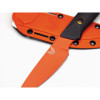 Benchmade 15600OR Raghorn Fixed Blade Knife - 4.64" CPM-CruWear Orange Cerakoted Drop Point, Carbon Fiber Handles, Boltaron Sheath