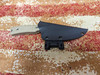 Black Knight Blades Nightmare Fixed Blade - 4.0" 8670 Steel Plain Edge Blade, FDE Contoured G10 Handle, Kydex Sheath