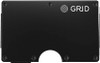 GRID Wallet Aluminum Minimalist Wallet with Money Clip - Black