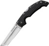 Cold Steel 29AT Large Voyager Folding Knife - 4" Japanese AUS-10A Stonewashed Tanto Plain Blade, Griv-Ex Handles