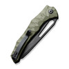 CIVIVI Knives Gavko Spiny Dogfish Folding Knife - 3.47" 14C28N Black Stonewashed Reverse Tanto Blade, Milled OD Green G10 Handles - C22006-3