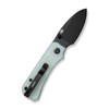 CIVIVI Knives C19068S-8 Ben Petersen Baby Banter Folding Knife - 2.34" Nitro-V Black Stonewashed Blade, Natural (Jade) G10 Handles