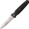 Gerber Covert 5785 AUTO Folding Knife - 3.78" 154CM Stain Combo Edge Spear Point Blade, Black GFN Handles