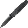 Gerber Covert FAST AUTO Folding Knife - 3.85" 7Cr17MoV Black Partially Serrated Blade, Black G10 Handles - 22-01967