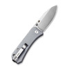 We Knife Ben Petersen Banter Folding Knife - 2.9" S35VN Satin Spear Point Blade, Gray G10 Handles - 2004E