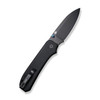 We Knife Ben Petersen Big Banter Folding Knife - 3.69" CPM-20CV Black Stonewashed Drop Point Blade, Black G10 Handles - WE21045-1