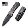 We Knife Ben Petersen Banter Folding Knife - 2.9" S35VN Black Stonewashed Spear Point Blade, Marble Carbon Fiber Handles - 2004H