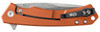 Case Marilla Flipper Knife  - 3.4" CPM-S35VN Stonewashed Drop Point Blade, Orange Anodized Aluminum Handles w/ Black G10 Inlays