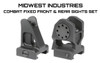 Midwest Industries MICBUIS Combat Rifle Fixed Sight Set - Front & Rear Sight Combo