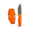 Benchmade Hunt Steep Country Fixed Blade Knife - 3.54" S30V Drop Point, Orange Santoprene Handles, Boltaron Sheath - 15006