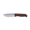 Benchmade Hunt Saddle Mountain Skinner Fixed Blade Knife - 4.2" S30V Drop Point, Stabilized Wood Handles, Leather Sheath - 15002