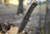 WOOX Rock62 Sculpted Walnut Fixed Blade - 4.5" Mil-Spec Black Sleipner Steel Blade, Sculpted American Walnut Wood Scales