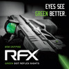 Viridian RFX 25 Green Dot Reflex Sight - Docter Footprint, 3 MOA Green Dot, 20x28mm Objective, Black