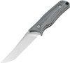 Kizer Knives 1049A1 Elgon Fixed Blade Knife - 3.94" D2 Stonewashed Tanto, Gray Micarta Handles, Kydex Sheath
