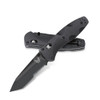 Benchmade Barrage AXIS-Assisted Folding Knife - 3.6" Black 154CM Tanto Combo Blade, Black Valox Handles - 583SBK