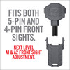 Real Avid AR15 Front Sight Adjuster Pro - For Adjusting AR15 Style Front Sights, Gray