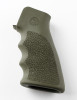 Hogue AR-15 / M16 OverMolded Rubber Grip with Finger Grooves - OD Green