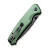 CIVIVI Knives Altus Folding Knife - 2.97" Nitro-V Black Stonewashed Drop Point Blade, Green Aluminum Handles - C20076-5