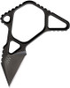 Acta Non Verba Knives M06 Emergency Knife -  1.5" Elmax Black DLC Wharncliffe Blade, One-Piece Construction, Black Kydex Sheath - ANVM06-001