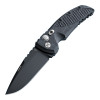 Hogue EX-A01 AUTO Folding Knife - 3.5" Black Drop Point Blade, Black G-Mascus Handles - 34139