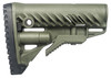 FAB Defense FXGLR16G GLR-16 Buttstock OD Green Synthetic for AR-15, M16