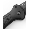 Benchmade 9071BK Claymore AUTO Folding Knife - 3.6" CPM-D2 Cobalt Black Tanto Plain Blade, Black Grivory Handles