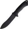 Spartan Blades Harsey Nessmuk Fixed Blade Knife - 5" 1095 Black Powder Coated Blade, Black Injection Molded Handles, Black Injection Molded Sheath - SBSL005BK