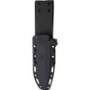 Spartan Blades Damysus Fixed Blade Knife - 5.5" 1095 Black Powder Coated Blade, Green Micarta Handles, Black Injection Molded Sheath - SBSL003BKBK