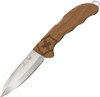 Victorinox Swiss Army Evoke Folding Knife - 3.875" Bead Blast Drop Point Blade, Wood Handles with Clip - 0.9415.D630