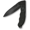 Victorinox Swiss Army Evoke Folding Knife - 3.875" Black Drop Point Blade, Black Alox Handles with Clip - 0.9415.DS23
