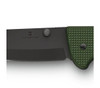 Victorinox Swiss Army Evoke Folding Knife - 3.875" Black Clip Point Blade, Olive Green Alox Handles with Clip - 0.9425.DS24