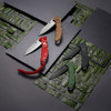 Victorinox Swiss Army Evoke Folding Knife - 3.875" Black Clip Point Blade, Navy Camo Alox Handles with Clip - 0.9425.DS222