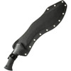 APOC Survival Tools Kukri Fixed Blade Knife - 10.25" 9260 Black Blade, Black G10 Handles, Kydex Sheath - KD35540