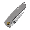 Kansept Knives Little Main Street Folding Knife - 2.26" CPM-S35VN Wharncliffe Blade, Satin Titanium Handle - K2015A1